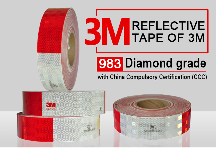 Car Adhesive 3M Clear Reflective Warning Tape Sticker Material for Roadway Safety