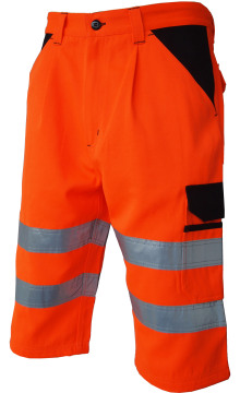 High visibility reflective tape short pants with pockets