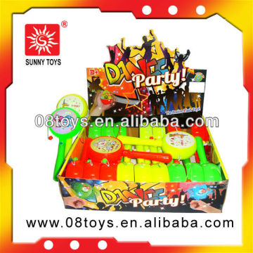 Plastic hand drum flashing toys top rattle-drums