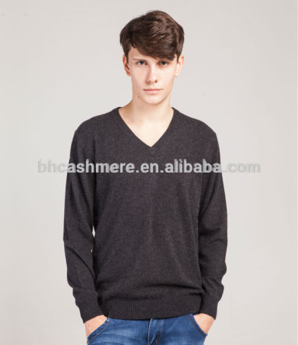 2016 Men V neck sweater 100% cashmere sweater solid pullover sweaters