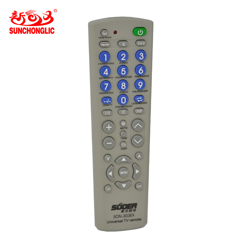 Sunchonglic high quality new multi function TV remote control low price LCD PDP remote control for smart TV
