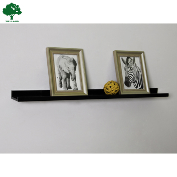 Floating photo ledge shelf in wood