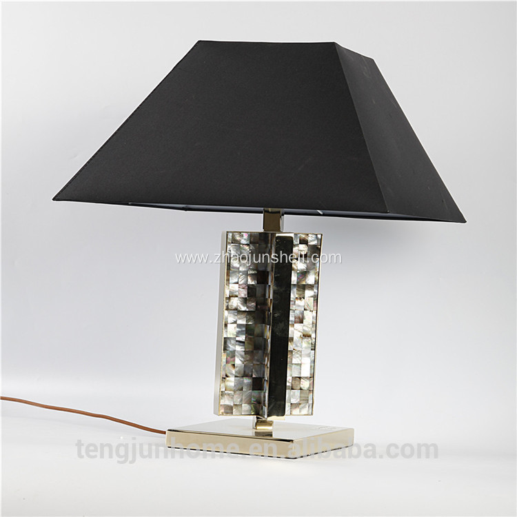 Canosa ECO-friendly black mother of pearl table lamps