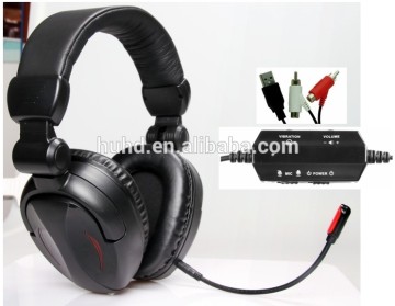 2.1 channel vibration game bluetooth headset with call recording