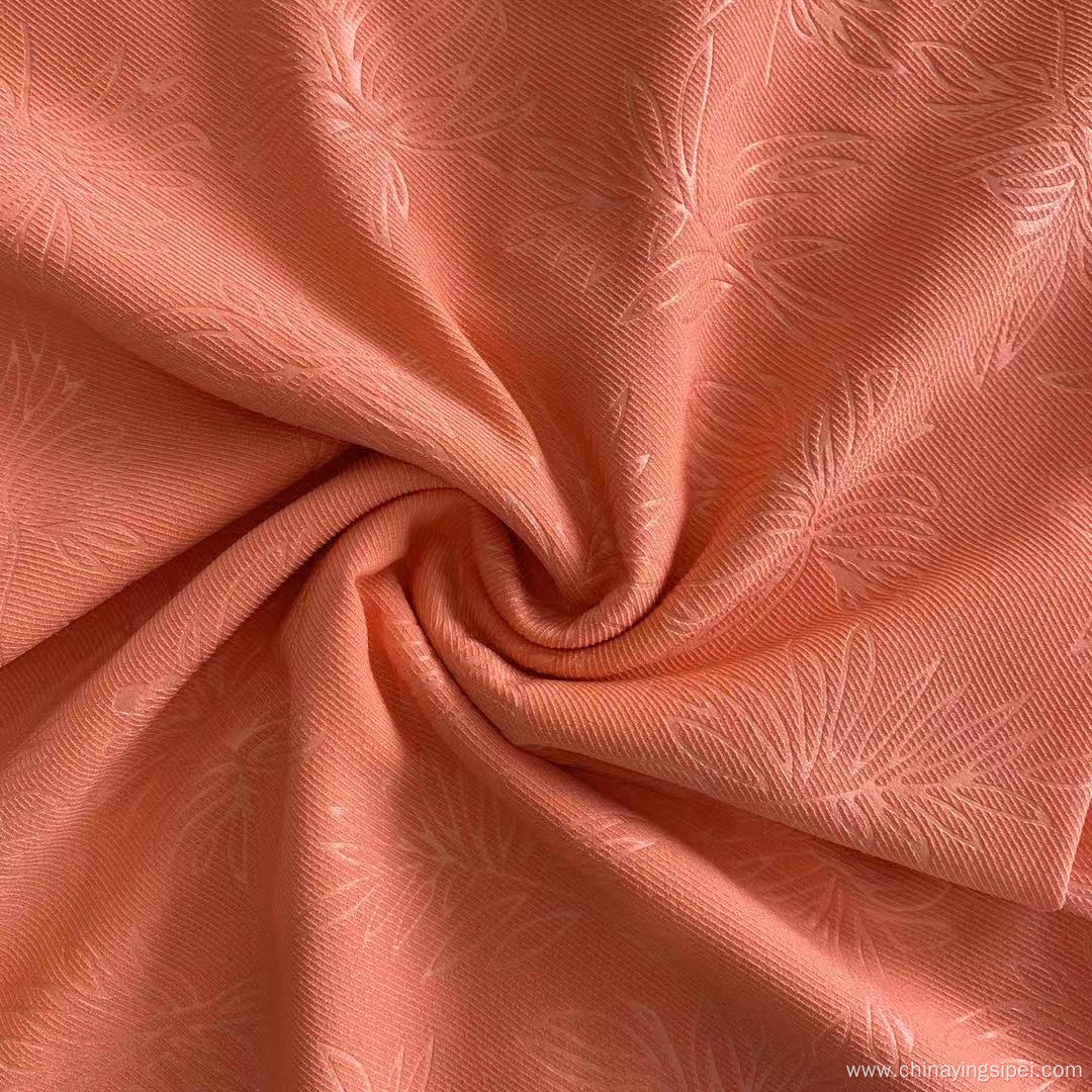 New Arrival 100%Polyester Smooth Silky 75D Twill Emboss Fabric