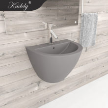 Italian Matt Grey Wall-Mounted Lavabo Design