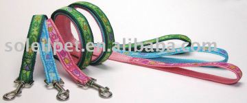 Pet collar - embroidered fancy dog leash K1226