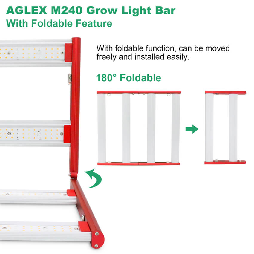 LED Output Tinggi Tumbuh Cahaya Bar Dimmer Hydroponics