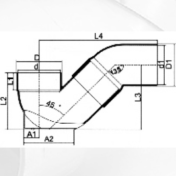 UPVC Drainase Fitting Wing P-Trap 110mm