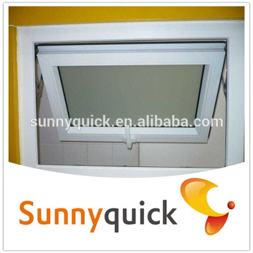 aluminium extrusion profile framed double glass awning window