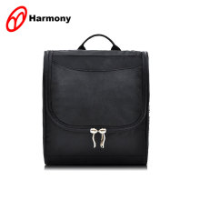 Fashion design portable travel black toilet articles bag