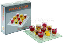 2012 hot selling Glass Drinking Chess with color box