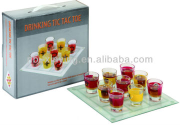 2012 hot selling Glass Drinking Chess with color box