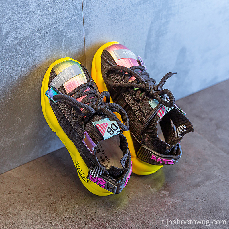 Moda outdoor antiscivolo per bambini che corrono scarpe sportive