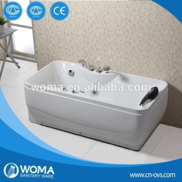 Q348 white acrylic transparent hydro massage bath tubs