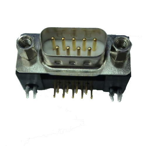 D-SUB PCB पुरुष ड्यूल रो राइट एंगल 10.2 मिमी