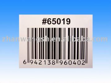 Adhesive Barcode Labels