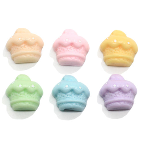 100pcs Ice Cream Cupcake 3D Flatback Resin Scrapbooking Hair Bow Center Crafts Embellishment Flatback Charms Cabachons