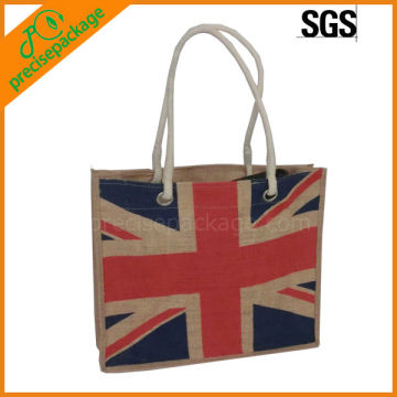 Custom printed jute promotional bags