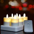 Kawalan Jauh LED Lilin Lilin Tealight yang boleh dicas semula