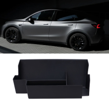 Tesla Model Y Interior Accessories: Black Glove Compartment Organizer, Center Console Storage Tray