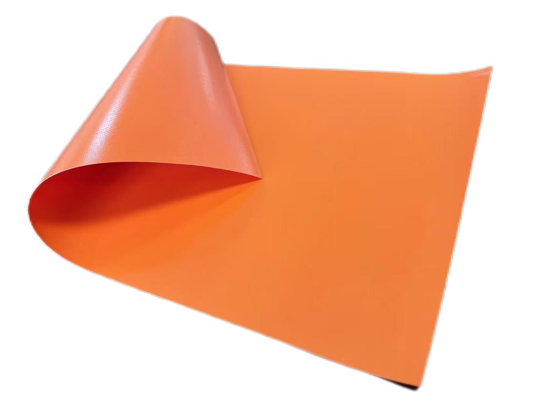 500GSM Orange Color PVC, покрытый брезентом брезента