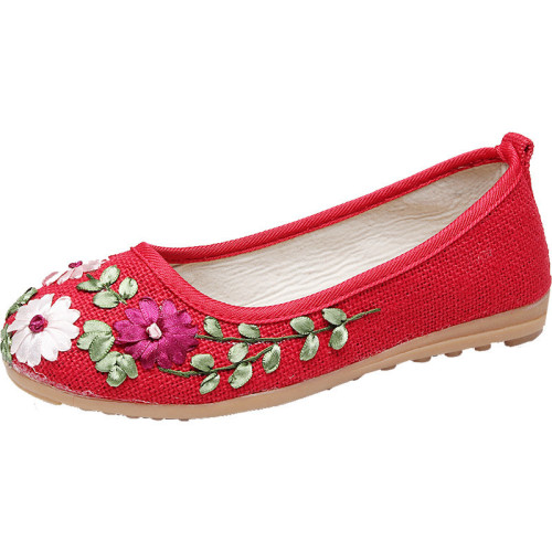 Flower Shoes Borduren vlag National Handmade