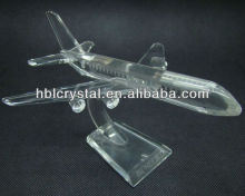 Attractive crystal crafts air plane model
