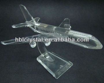 Attractive crystal crafts air plane model