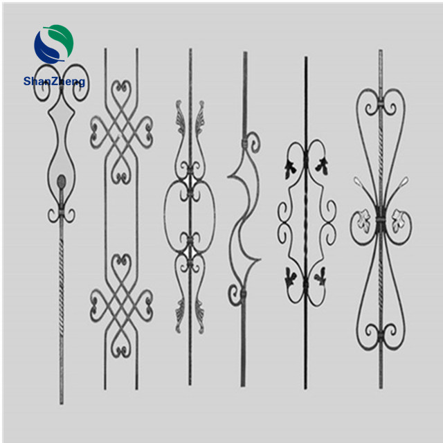 Forged balusters wrought iron fittings ornaments