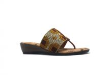 Womens Medium Elastic Thong Slide