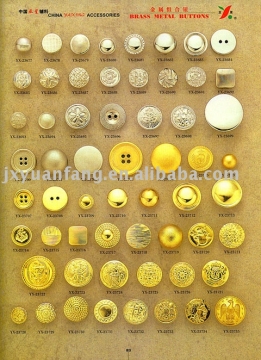 brass metal button