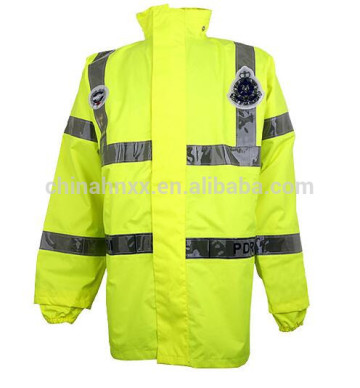 oxford police safety reflective raincoat