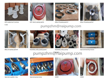 OEM high chrome slurry pump spare parts