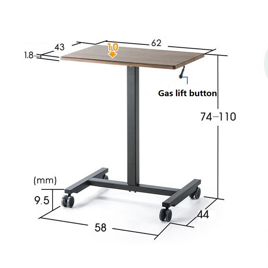 Mobile notebook computer desks