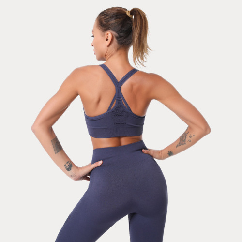 Ensemble de soutien-gorge de sport de yoga sans couture pour femmes