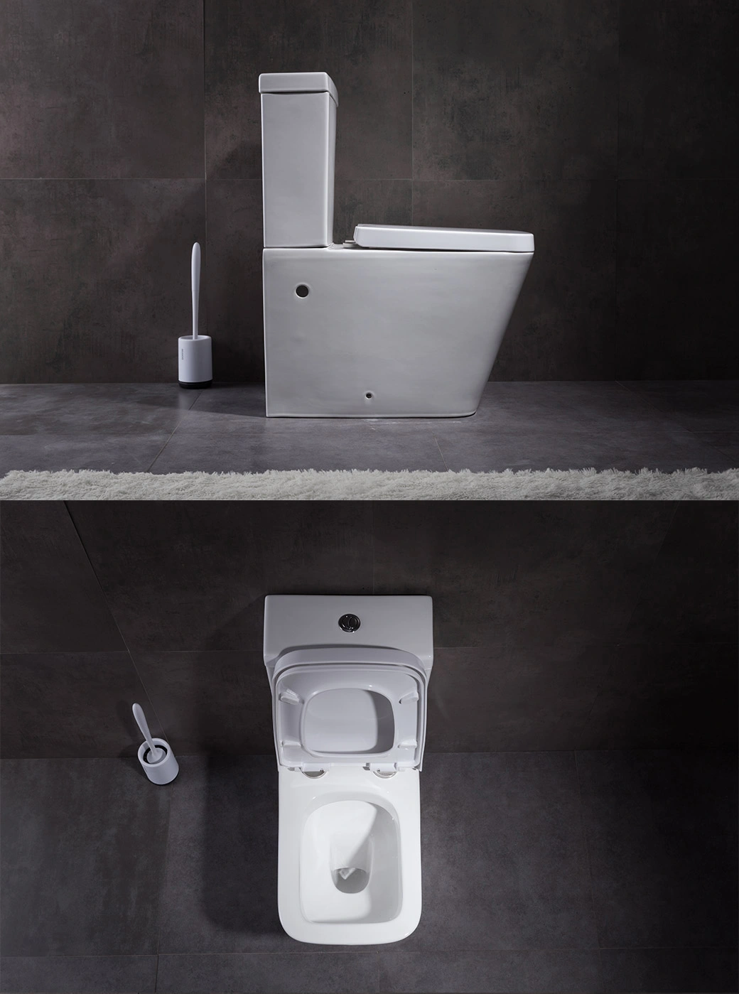Water Mark Australian Standard Toilet Two Piece Ceramic Rimless Toilets