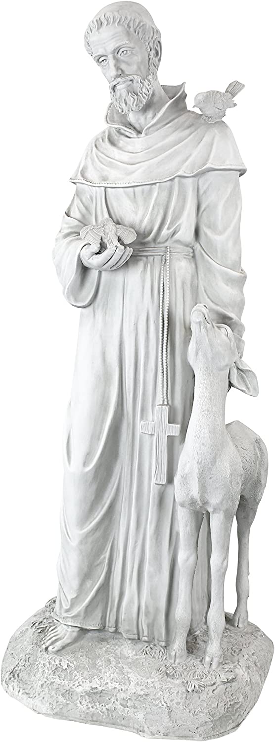 Patrono santo degli animali statue dell&#39;arredamento del giardino religioso