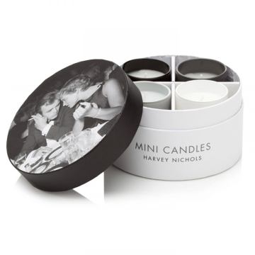Empty Luxury Round Gift 4 Candle Set Box