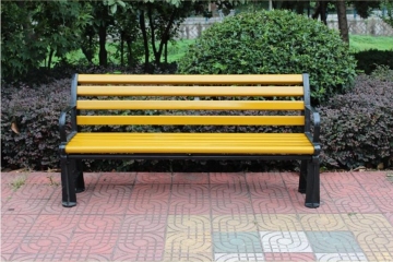 2014 popular style cast iron outdoor garden modern park bench