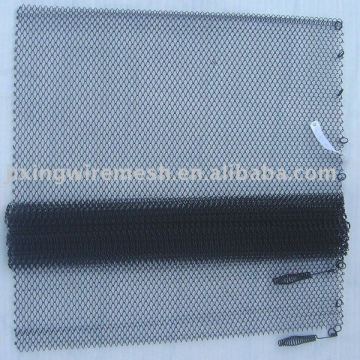Black Fireplace Mesh Screen