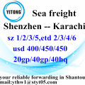 Shenzhen para recipiente de Karachi, serviços de transporte marítimo