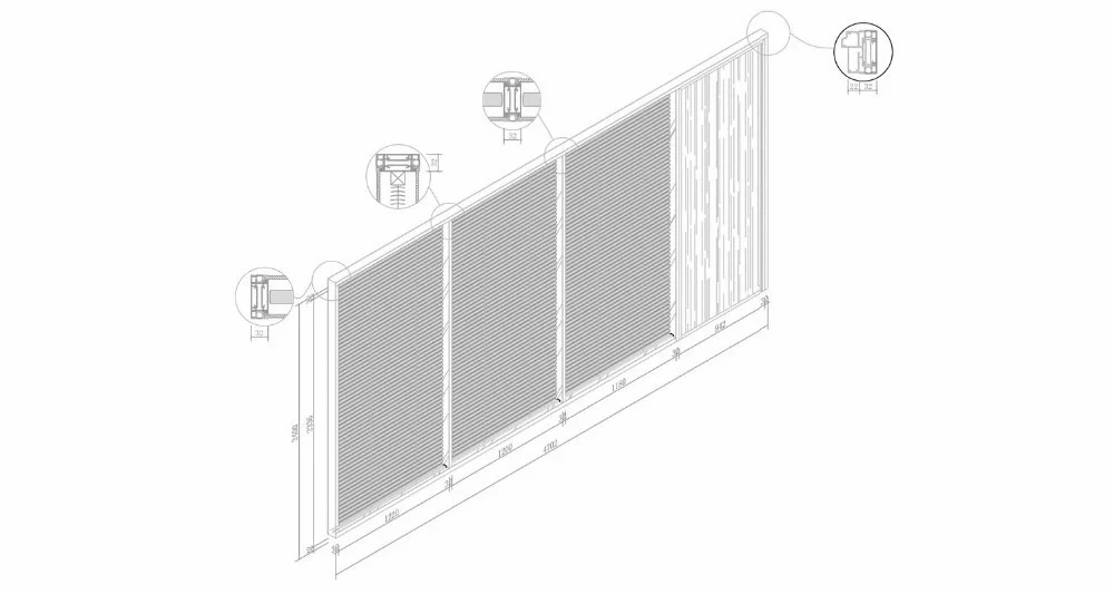 Shaneok Modern Demountable Tempered Glass Office Wall Dividers