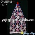 Serie Red Blue Rhinestone Snowflake Christmas Crown