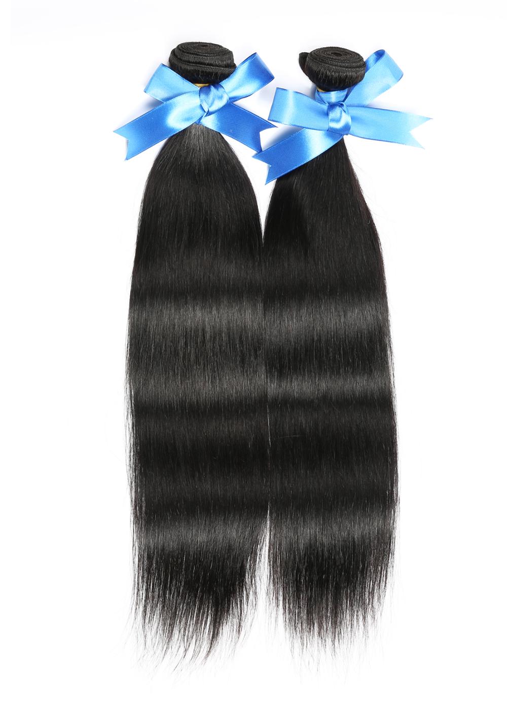 Aisi Hair Large Stocks Wholesale Price Long Straight  100% Brazilian Human Hair Weave Extension