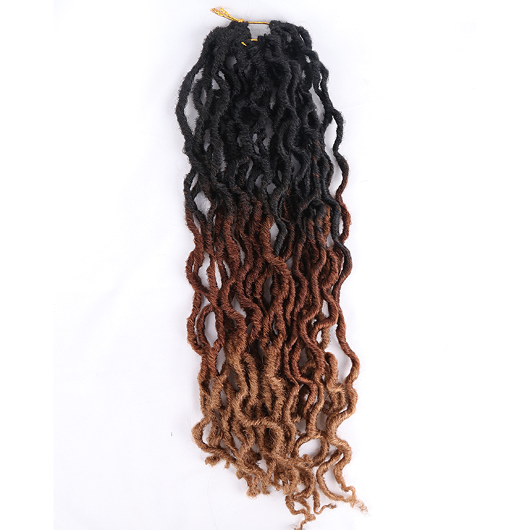 18 inch Gypsy locs wavy synthetic braiding gypsy faux locks hair extension jumbo braids crochet braid hair gypsy locs