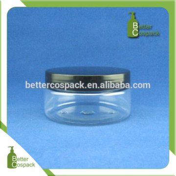 200ml clear pet jar for skin cream cosmetic pet jar
