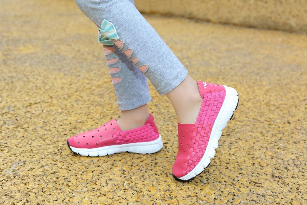 Girls Woven Sneakers Shoes-6