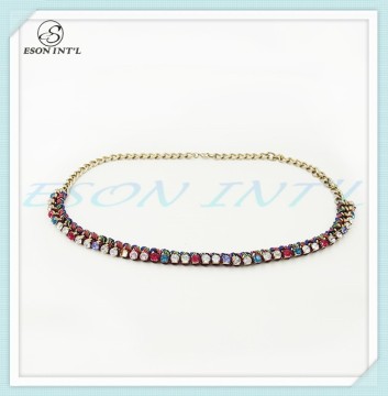 2015 Wholesale High Quality Waving belt, Colorful Sexy Rhinestone Waist Chain Belt