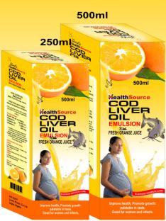 Fish Oliver Oil Emulsion with Fresh Orange Juice